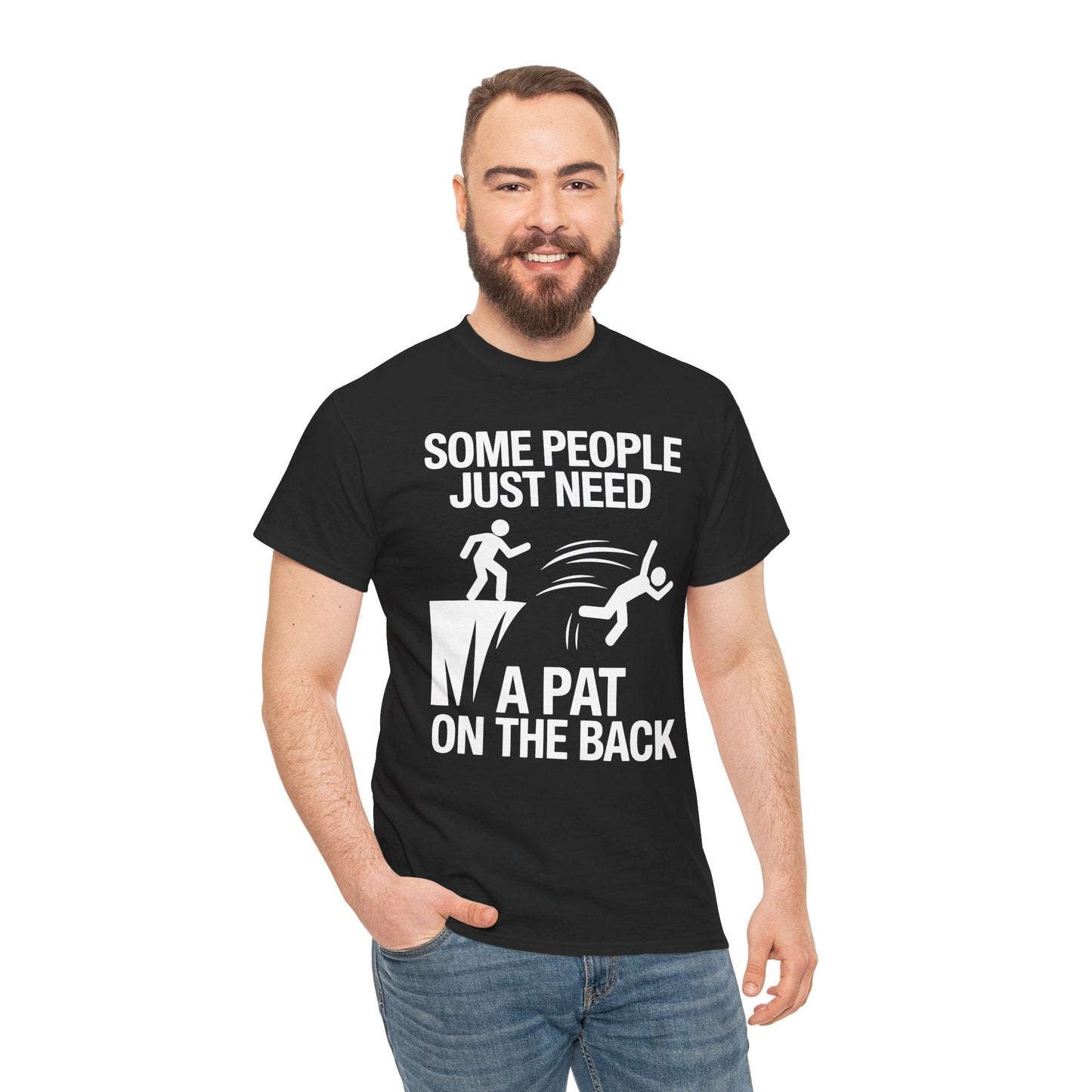 Funny Pat On The Back Adult Sarcastic Design T-Shirt