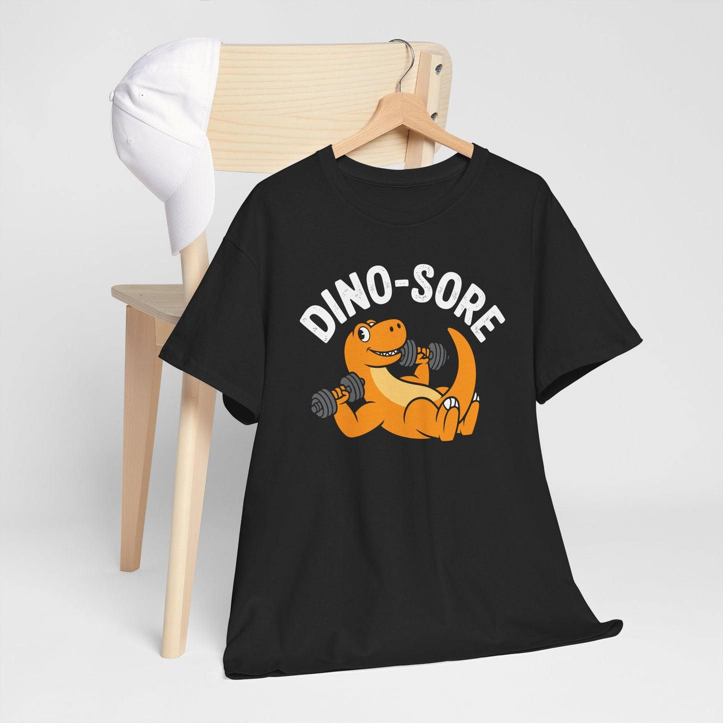 Gym Workout Dino Sore Exercise Fitness Boys Women Men T-Shirt