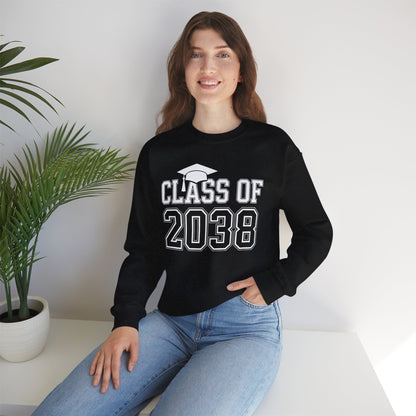 Class of 2038 Grow With Me Funny Kindergarten Back To School Sweatshirt