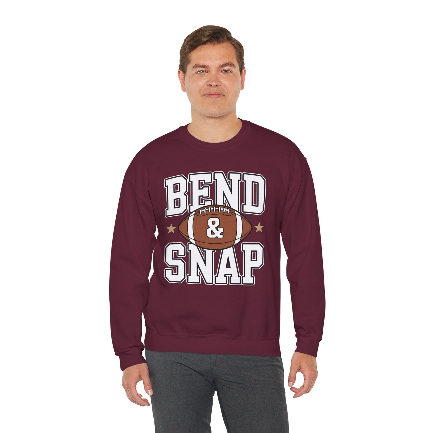 Funny Game Day Touchdown Season Cute Bend and Snap Football Sweatshirt