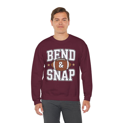 Funny Game Day Touchdown Season Cute Bend and Snap Football Sweatshirt