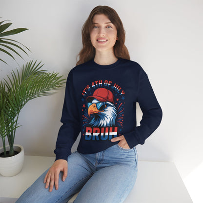 Bruh 4th Of July Fourth Of July Bald Eagle Sweatshirt