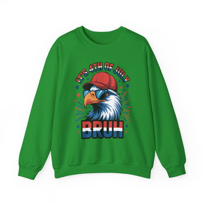Bruh 4th Of July Fourth Of July Bald Eagle Sweatshirt