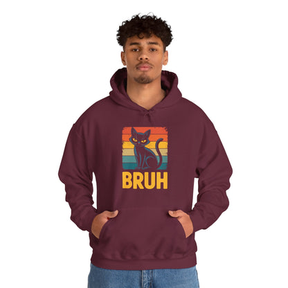 Funny Cat Bruh For Teens Boys Girls Men Women Meme Graphic Hoodie