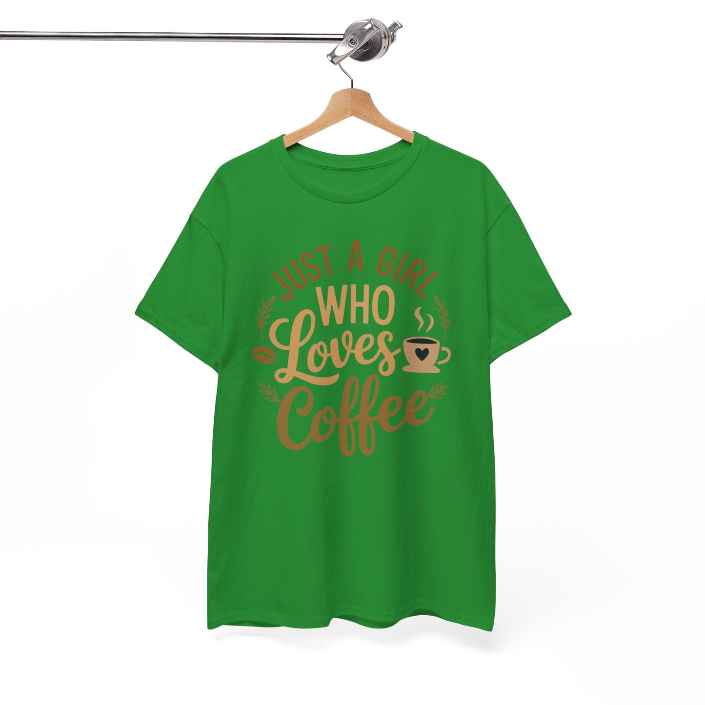 Just A Girl Who Loves Coffee Womens Coffee Lover T-Shirt