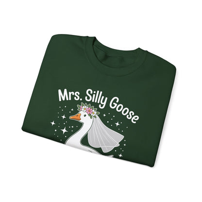 Mrs. Silly Goose Couple Matching Wedding Funny Bride to Be Sweatshirt