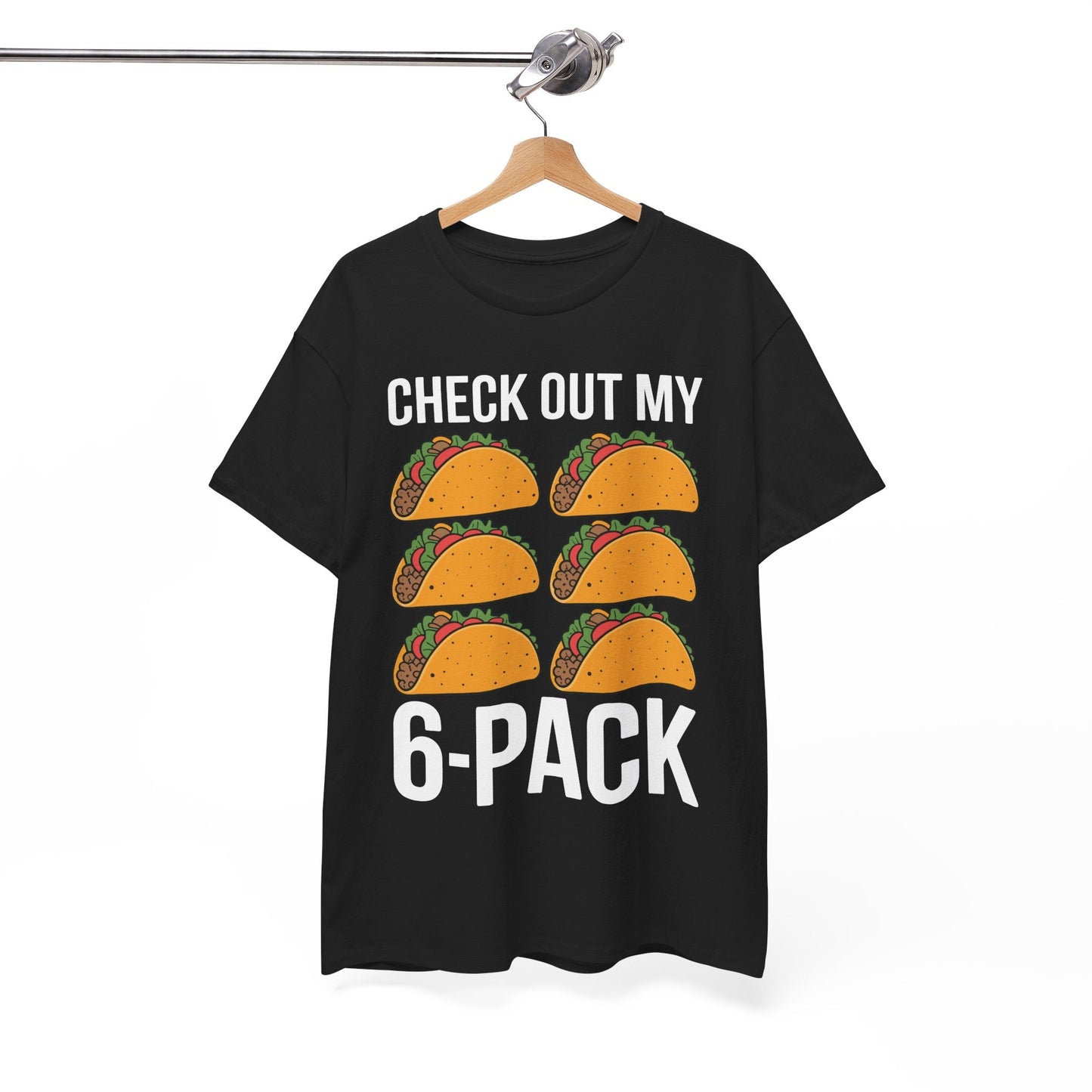 Funny 6 Pack Fitness Taco Mexican Gym Top for Taco Lovers T-Shirt