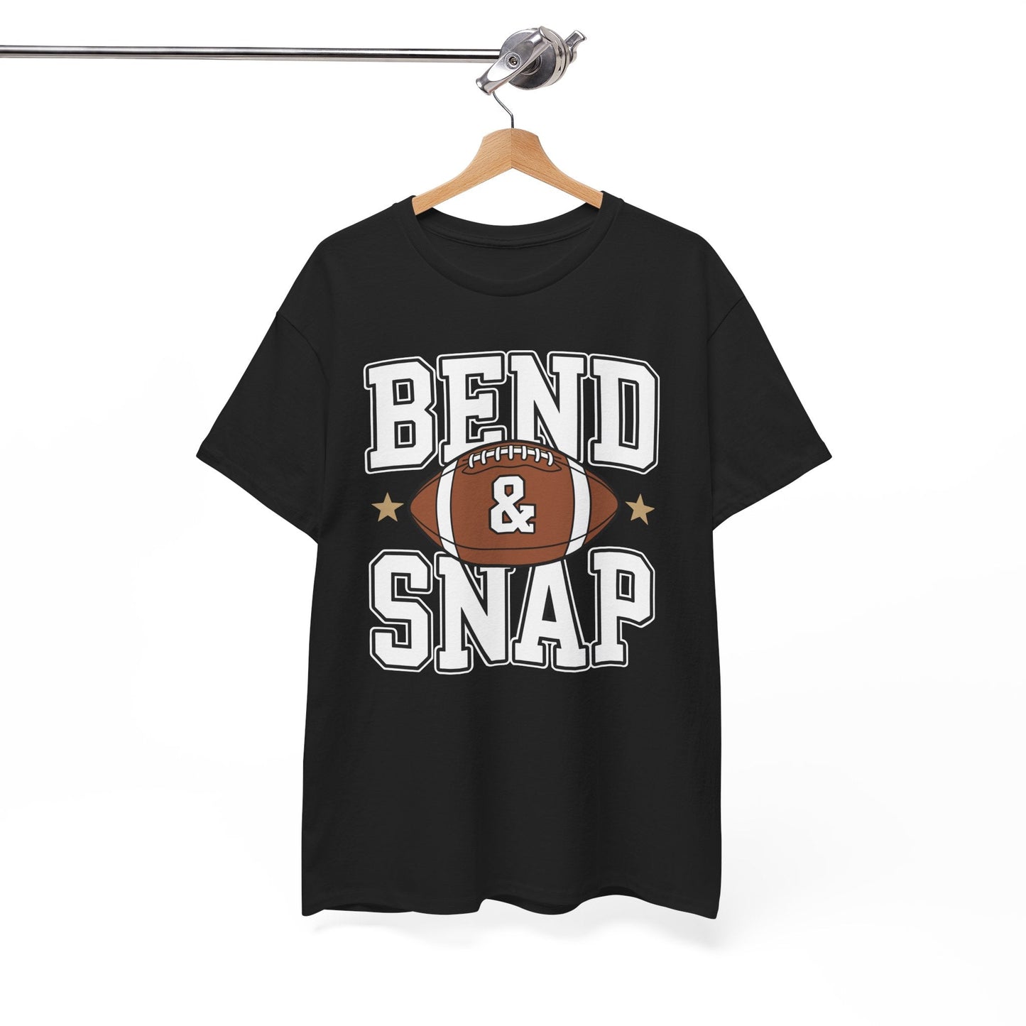 Funny Game Day Touchdown Season Cute Bend and Snap Football T-Shirt