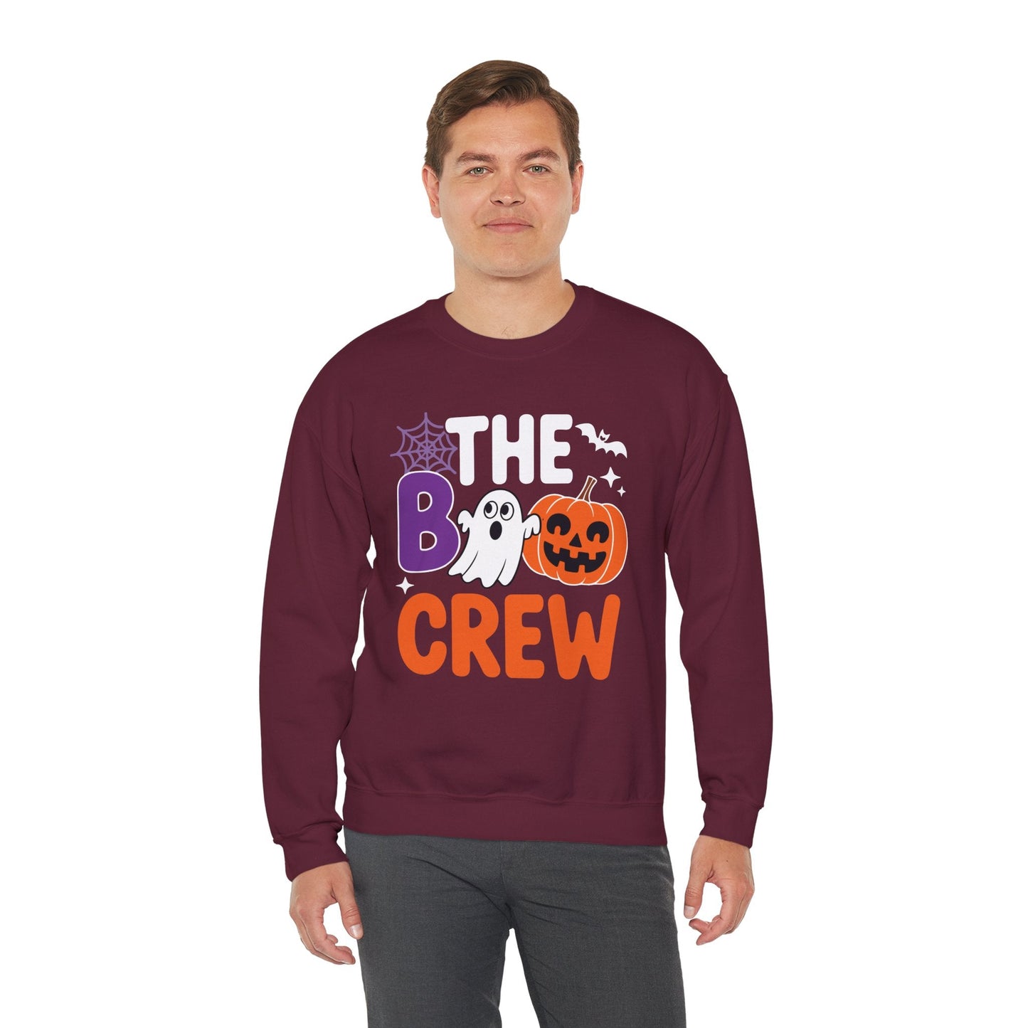 Halloween The Boo Crew Cute Ghost Spooky Family Matching Sweatshirt