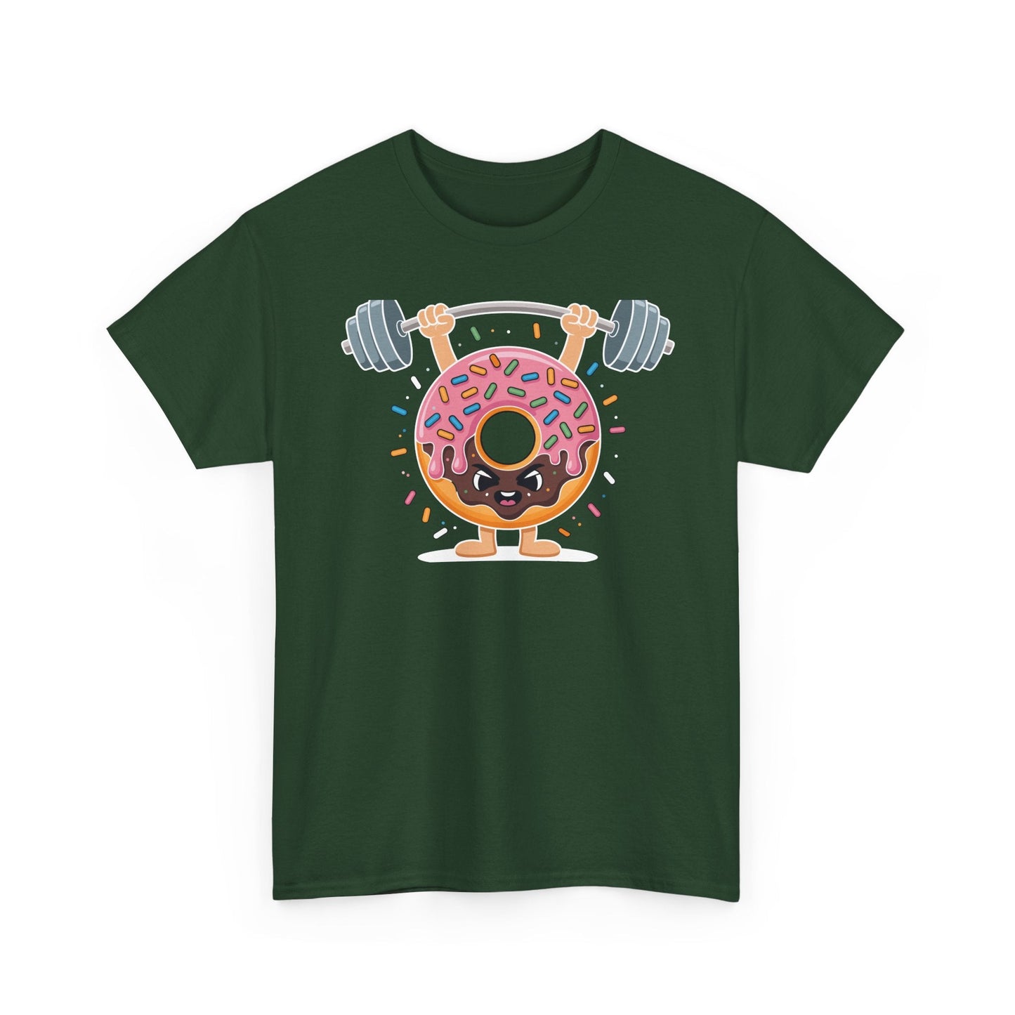 Funny Weightlifing Fitness Workout Gym Donut Lover T-Shirt
