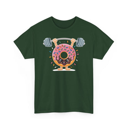 Funny Weightlifing Fitness Workout Gym Donut Lover T-Shirt