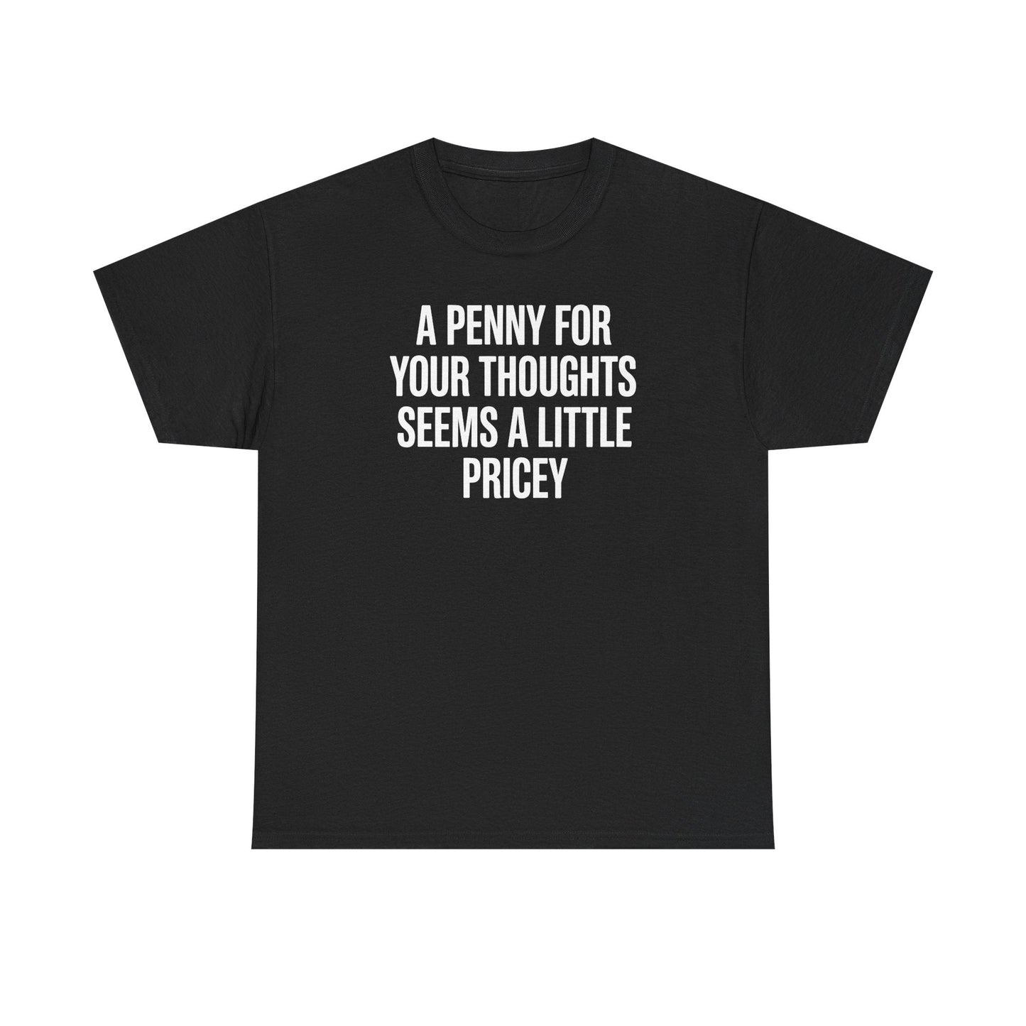 Funny Penny For Your Thoughts Sarcastic Joke T-Shirt