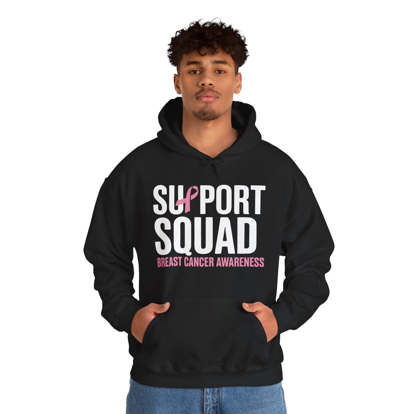 Breast Cancer Shirts Support Squad Breast Cancer Awareness Hoodie