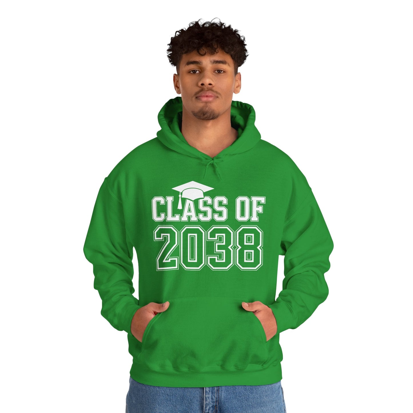 Class of 2038 Grow With Me Funny Kindergarten Back To School Hoodie