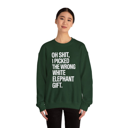Oh Shit Funny White Elephant Gifts for Adults Under 15 20 Sweatshirt