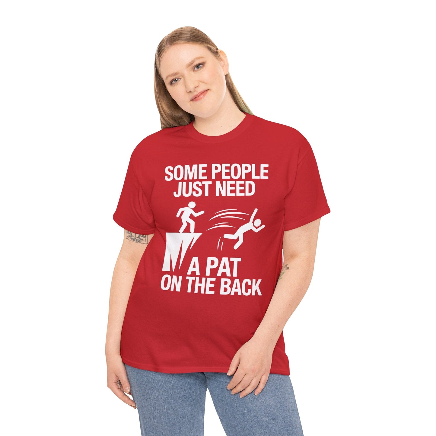 Funny Pat On The Back Adult Sarcastic Design T-Shirt