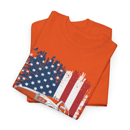 Monster Truck USA Flag American T-Shirt