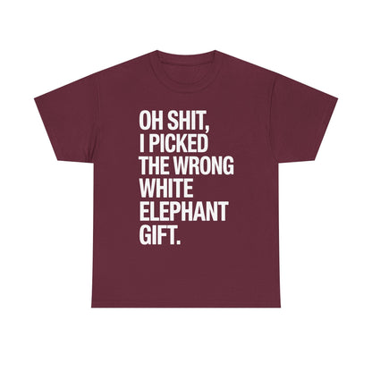 Oh Shit Funny White Elephant Gifts for Adults Under 15 20 T-Shirt