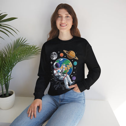 Astronaut Gamer Space Gaming System Planets Sweatshirt