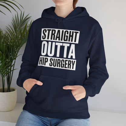 Straight Outta Hip Surgery Get Well Hip Replacement Recovery Hoodie