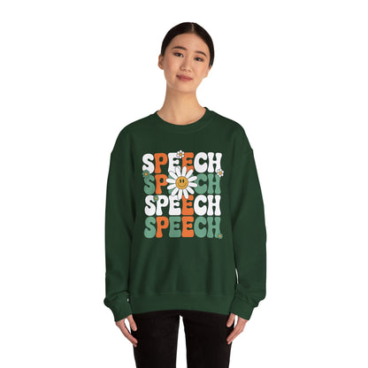 Speech Therapy Retro Speech Language Pathologist Therapist Sweatshirt