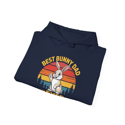 Best Bunny Dad Ever Funny Rabbit Lover Dad Gift Hoodie for Pet Owners