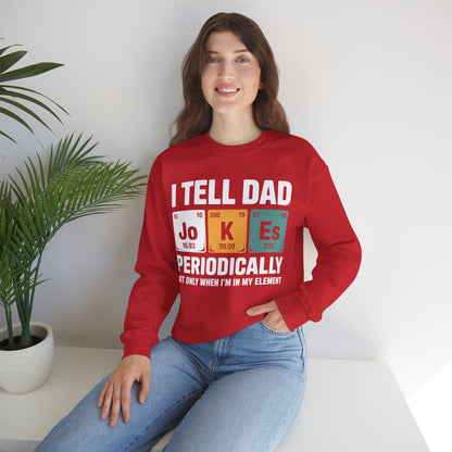 I Tell Dad Jokes Periodically Element Vintage Father's Day Sweatshirt