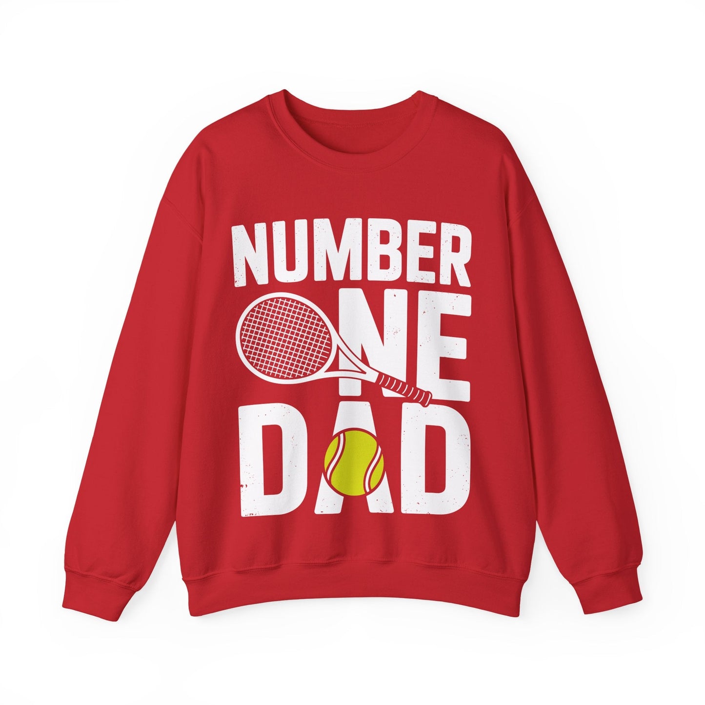 Tennis Dad Number One Daddy with Tennis Sayings Fathers Day Sweatshirt