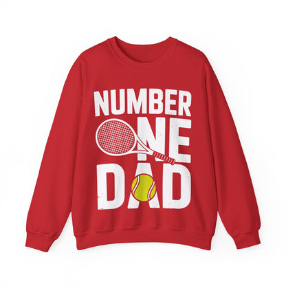 Tennis Dad Number One Daddy with Tennis Sayings Fathers Day Sweatshirt