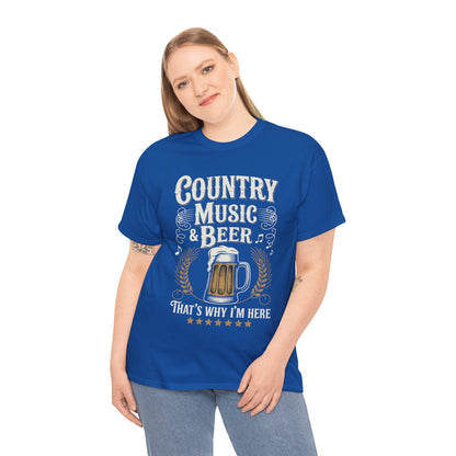 Vintage Country Music and Beer That's Why I'm Here Legends T-Shirt