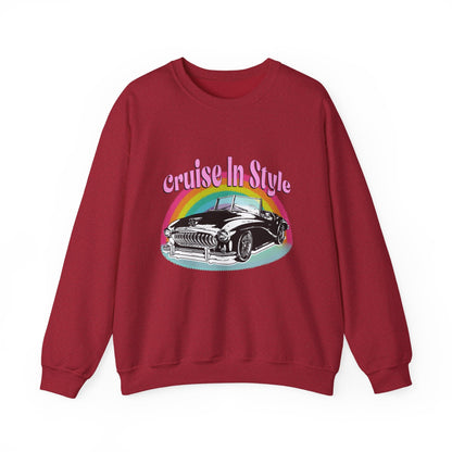 Cruise In Style Car Lovers Sweatshirt