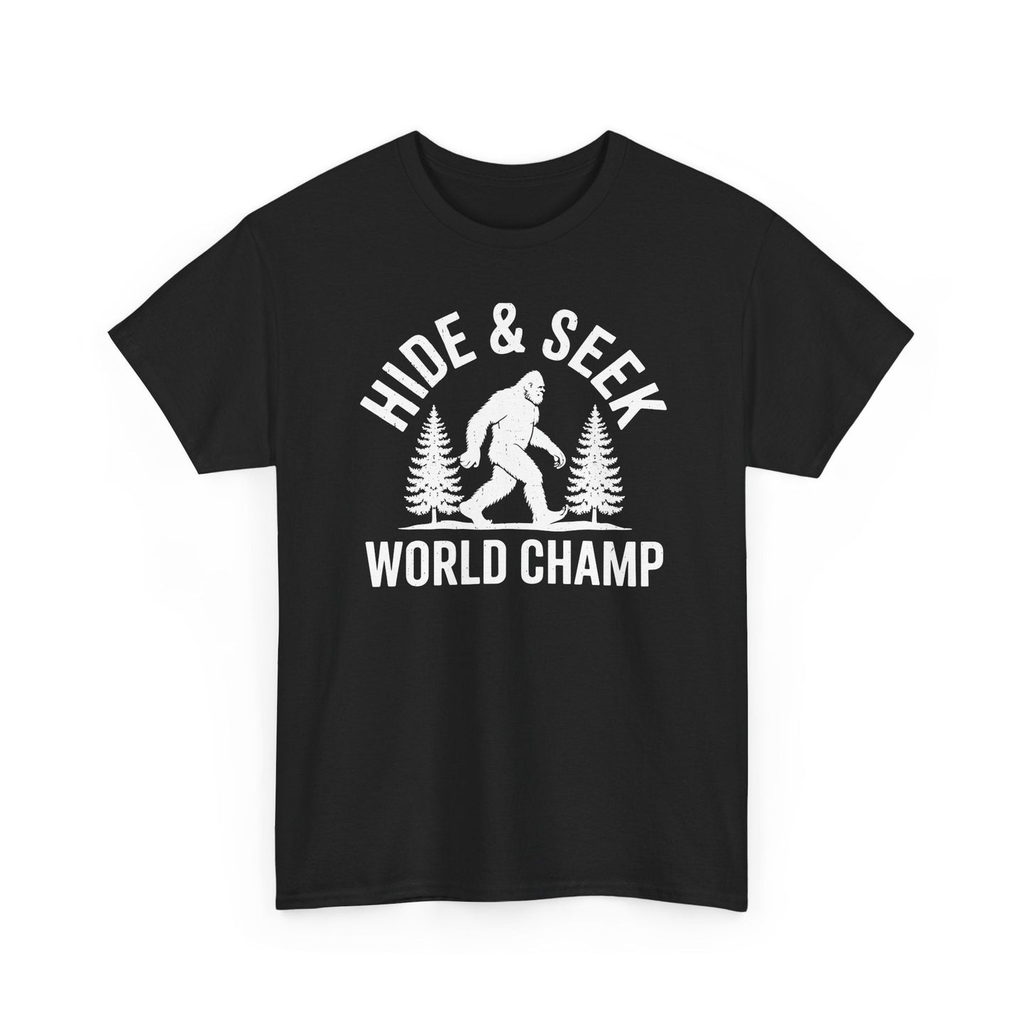 Bigfoot Hide And Seek World Champion Sasquatch Retro Vintage T-Shirt