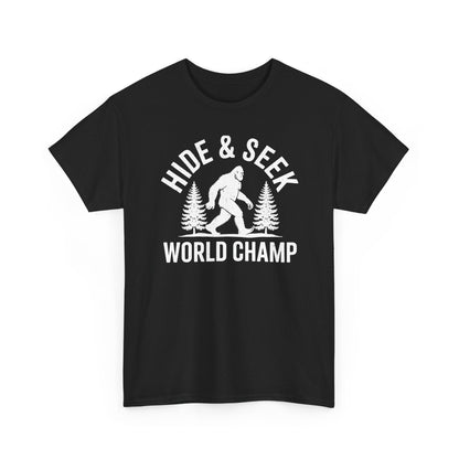 Bigfoot Hide And Seek World Champion Sasquatch Retro Vintage T-Shirt