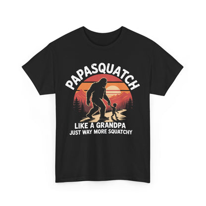 Retro Papa Squatch Like A Grandpa Funny Bigfoot Sasquatchy T-Shirt