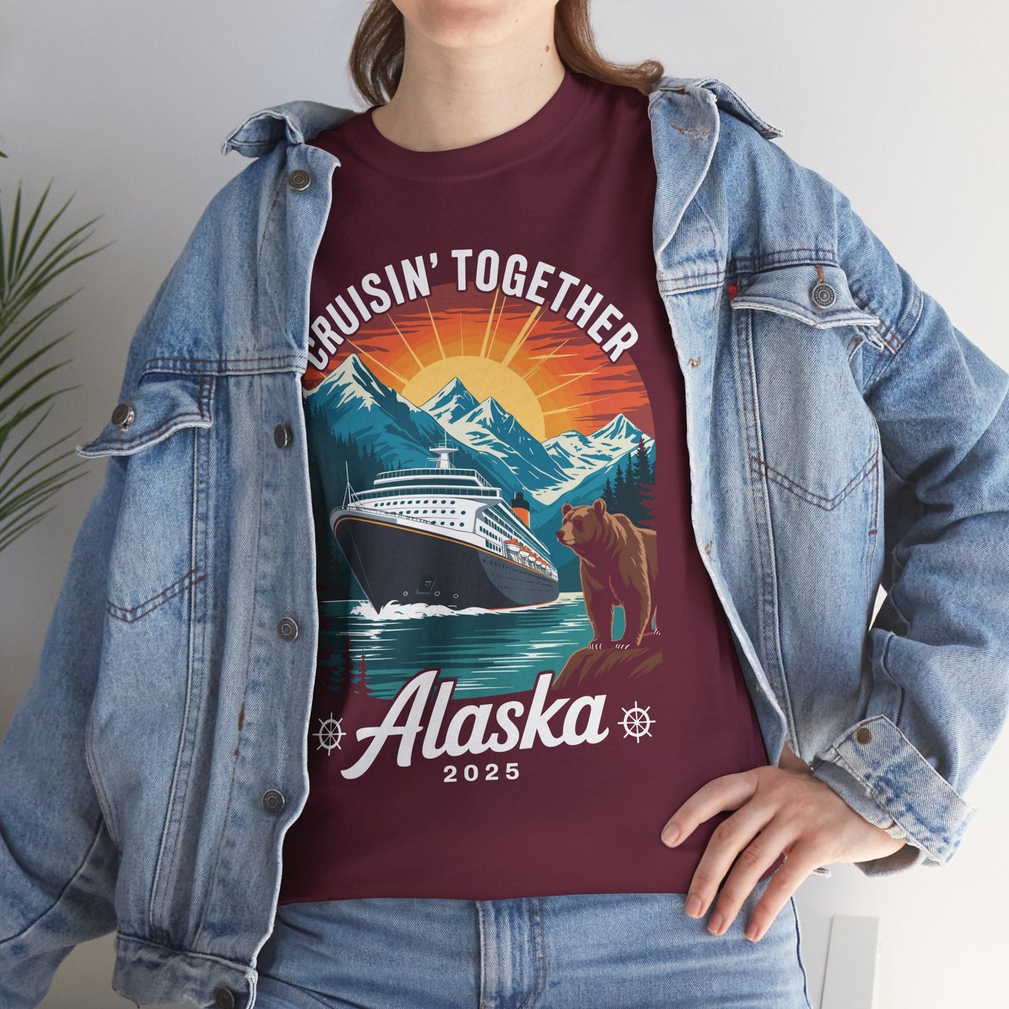 Cruisin Together Alaska 2025 Family Friend Alaska Cruise T-Shirt