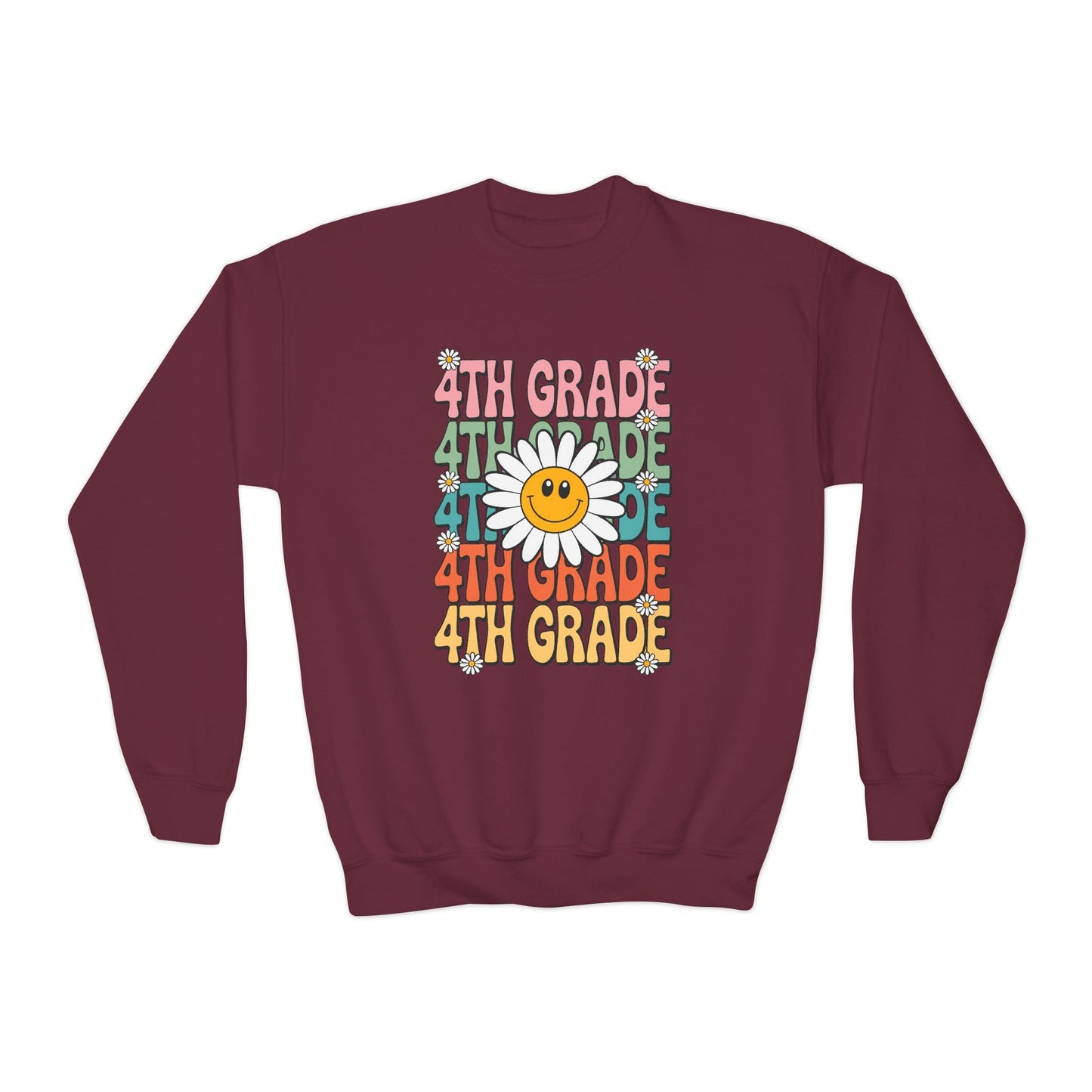Groovy 4th Grade Back To School First Day of Fourth Grade Sweatshirt