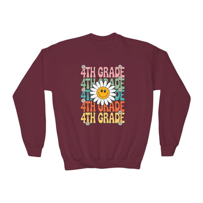 Groovy 4th Grade Back To School First Day of Fourth Grade Sweatshirt