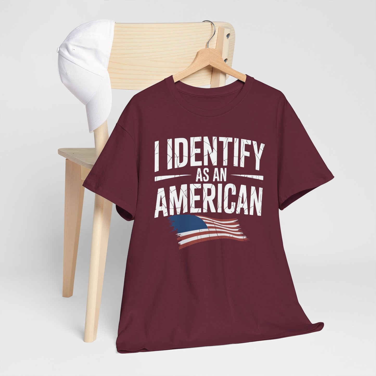 I Identify as an American No Identity Politics USA T-Shirt