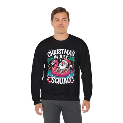 Christmas In July 2025 Squad Summer Beach Vacation Xmas Cool Sweatshirt