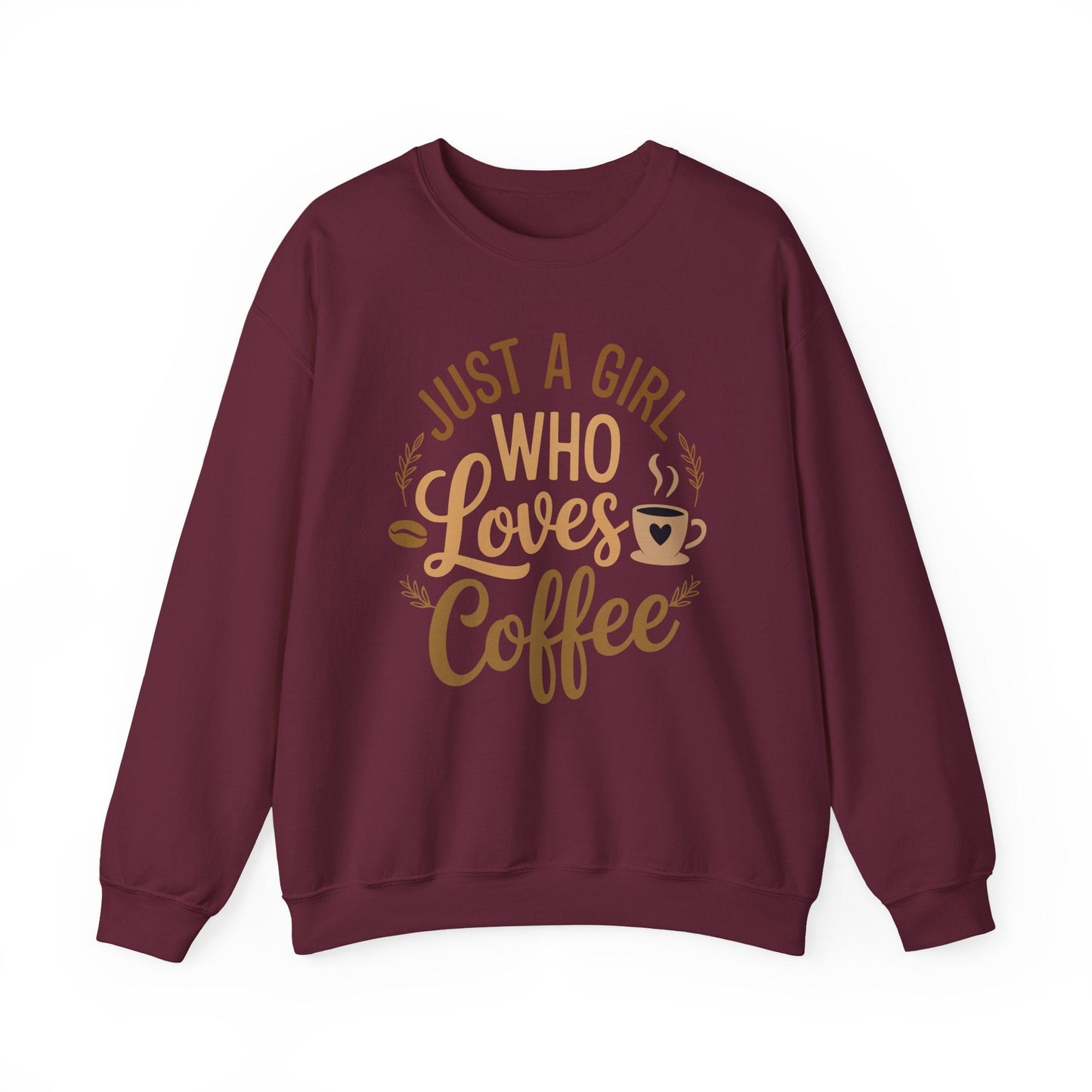 Just A Girl Who Loves Coffee Womens Coffee Lover Sweatshirt