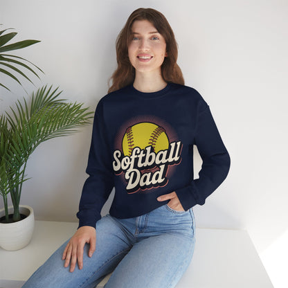Funny Fathers Day Softball Dad Gift From Daughter Son Wife Sweatshirt