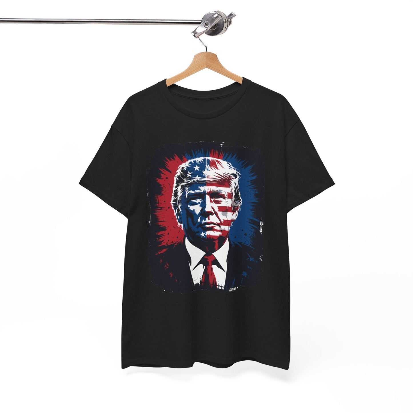 President Trump Portrait 4th July T-Shirt