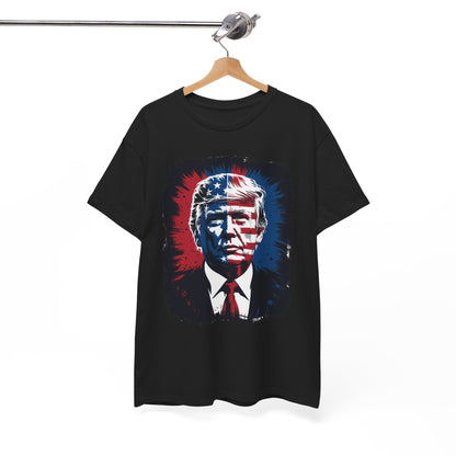 President Trump Portrait 4th July T-Shirt