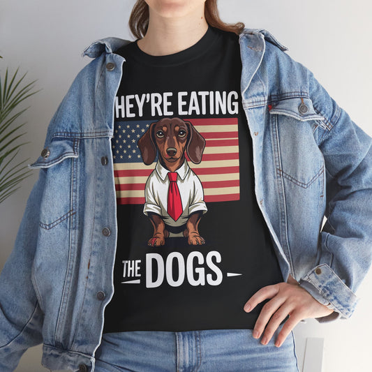 They're Eating the Dogs Trump Hot Dog T-Shirt For Men Women