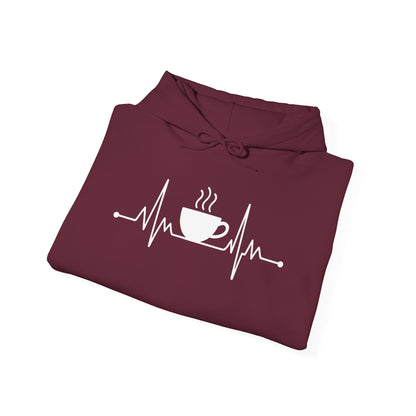 Coffee Heartbeat Drinking Coffee Hoodie