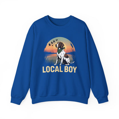 Local Boy Hunting Dog Vintage Sunset Hunting Season Sweatshirt