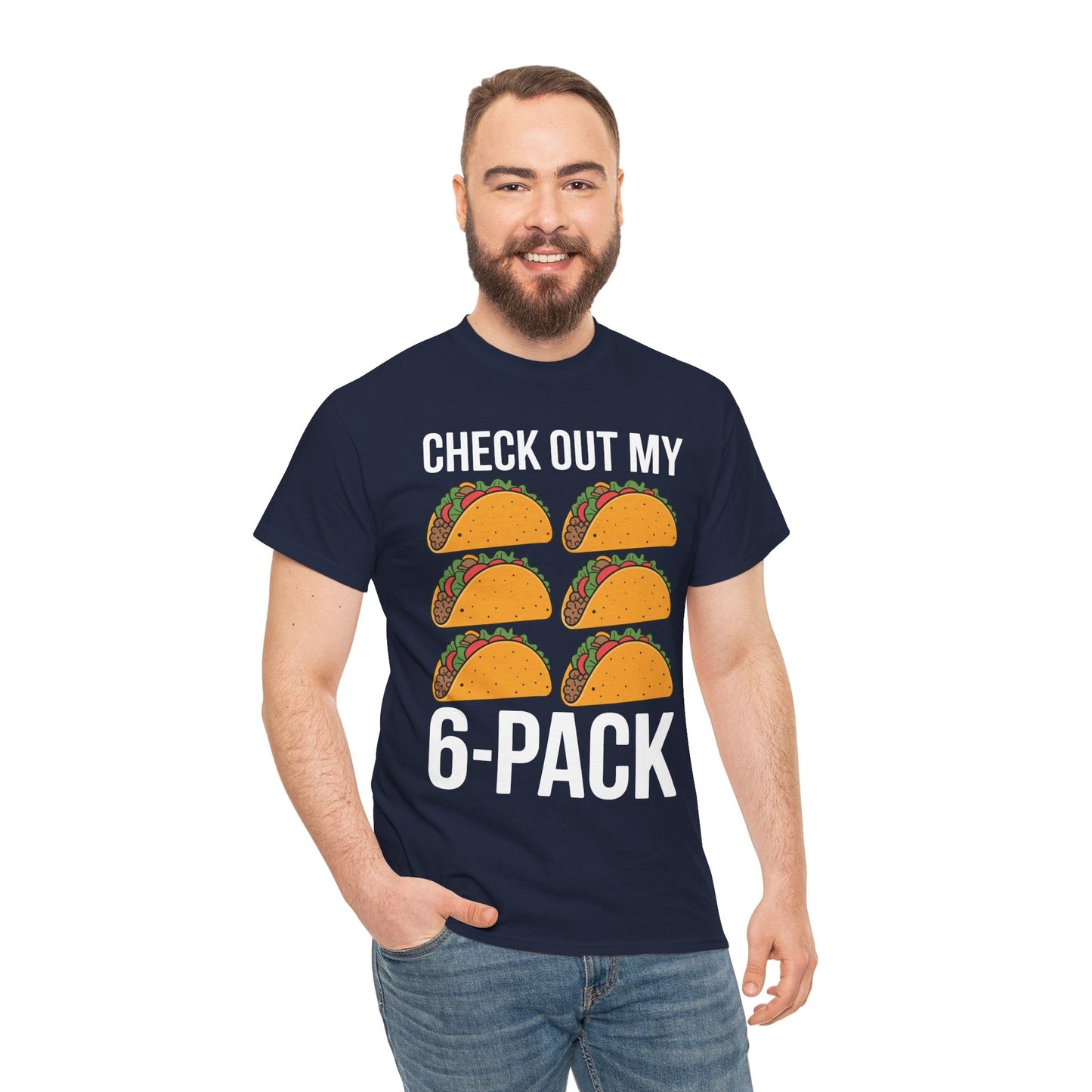 Funny 6 Pack Fitness Taco Mexican Gym Top for Taco Lovers T-Shirt