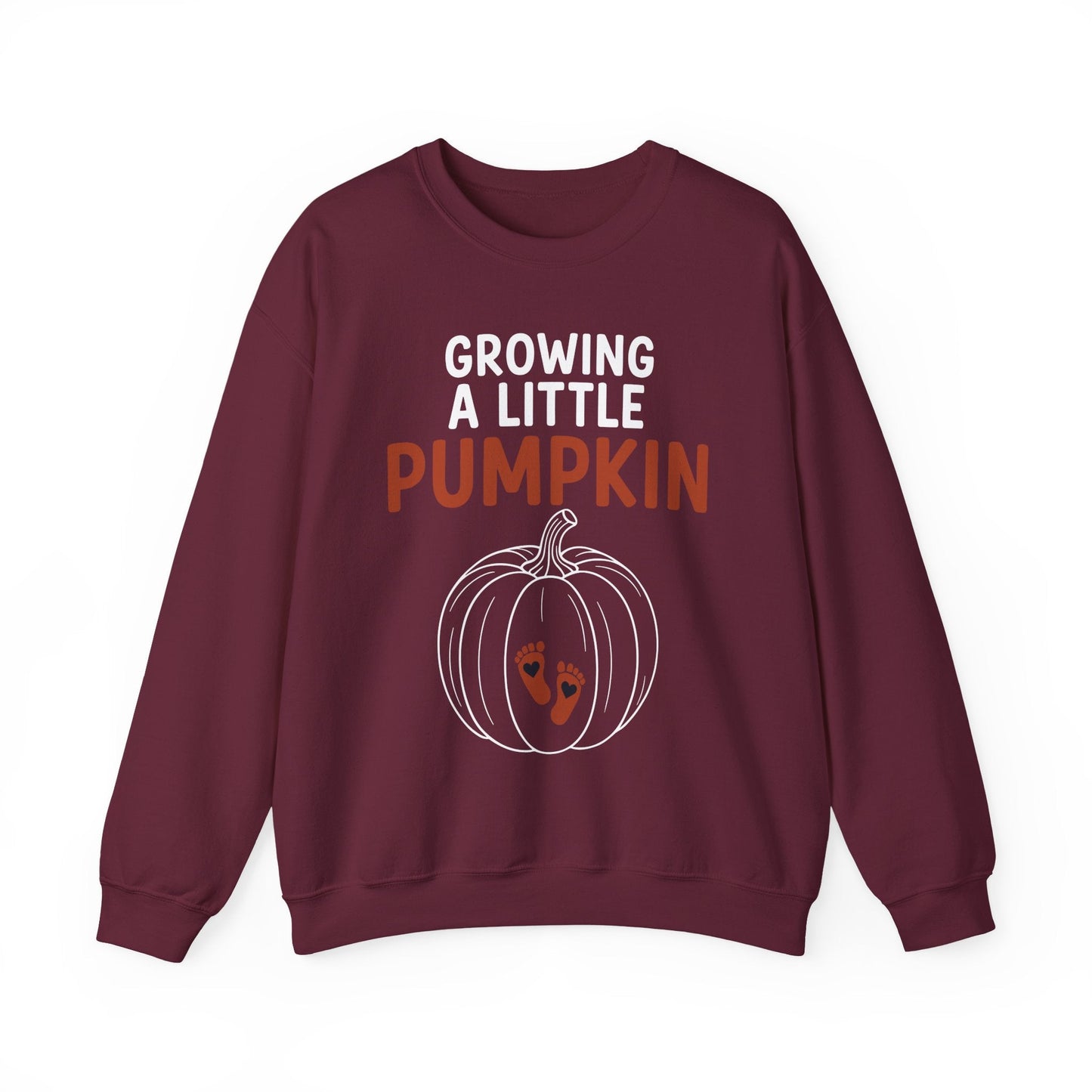 Growing A Little Pumpkin Fall Thanksgiving Baby Bump Wife Sweatshirt