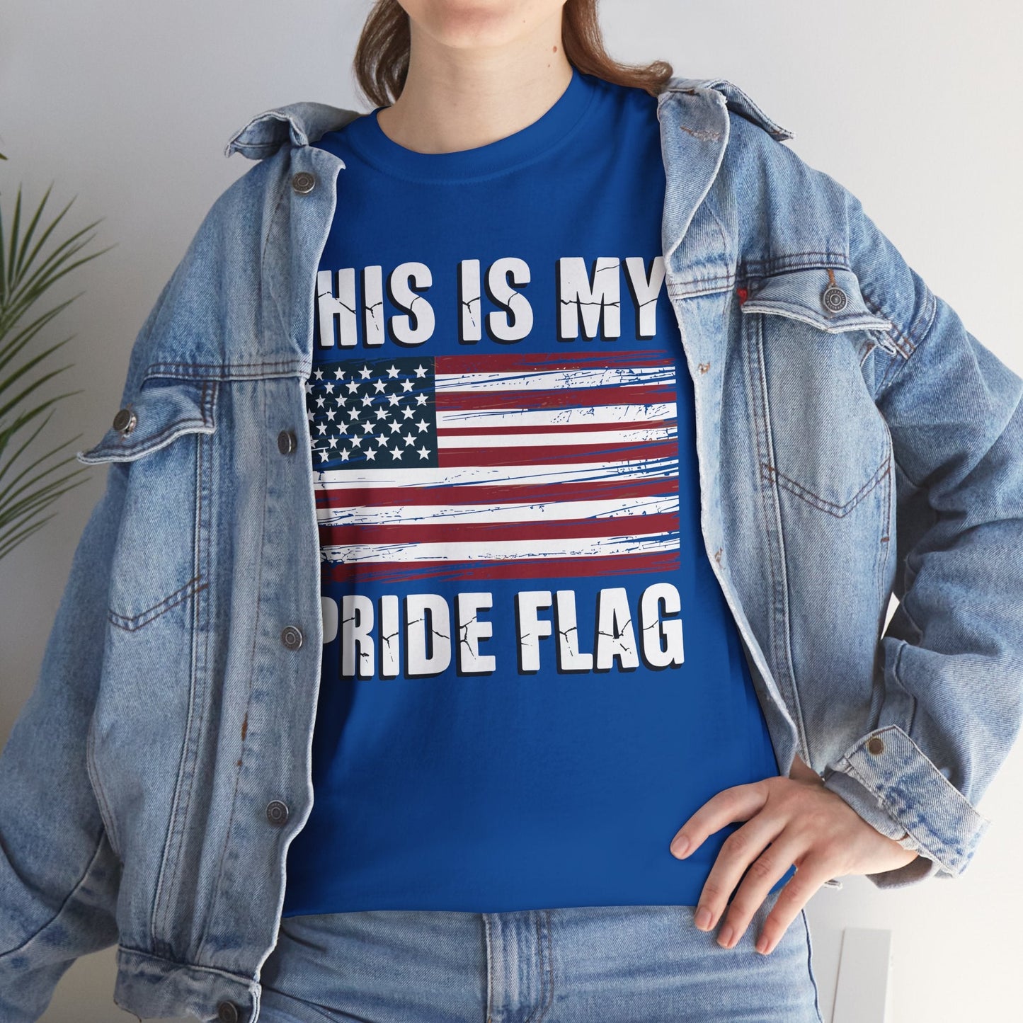 This Is My Pride Flag USA American 4th of July Patriotic T-Shirt