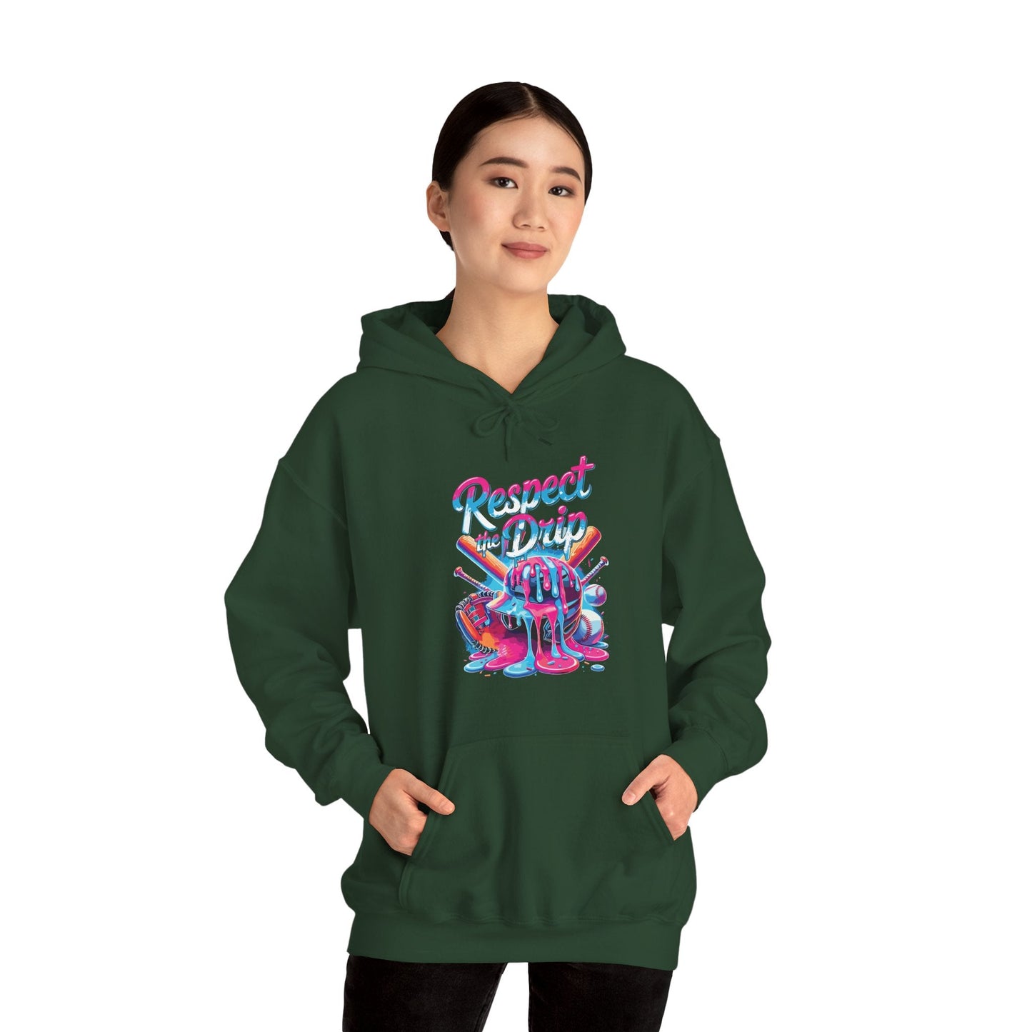 Baseball Drip For Boys Ice Cream Respect The Drip Baseball Hoodie